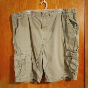 Big Men's Wrangler Camel Cargo Shorts